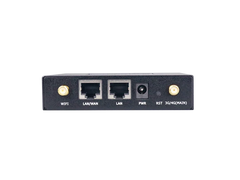 Hongdian industrial IoT router rear ports, including LAN, WAN, WiFi, power and reset buttons