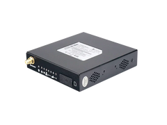 Hongdian industrial IoT router with multiple ports and SIM card slot on white background